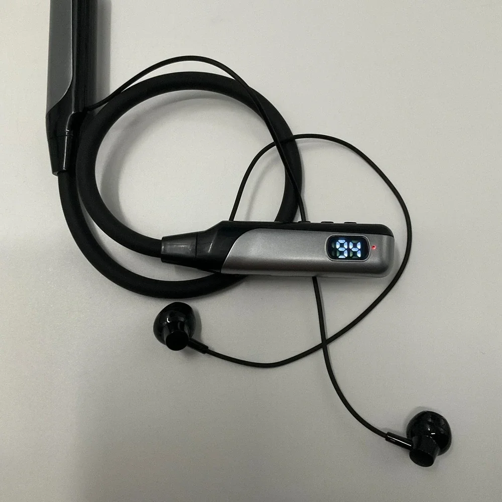 Wireless Sport Neckband Headphones Bluetooth LED OS Sport Minimalist Everyday